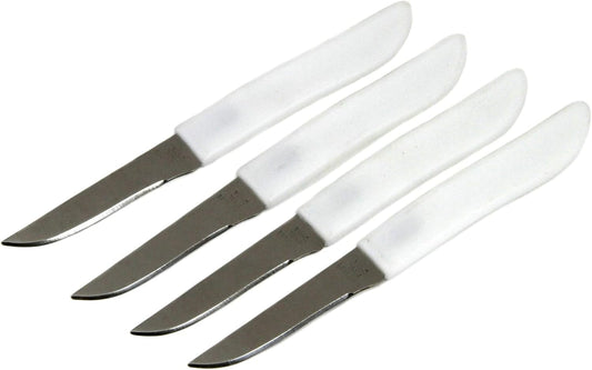 Select Paring Knife Set, 2.5 Inch Blade 6 Inches In Length 4 Piece Set, Stainless Steel/Black