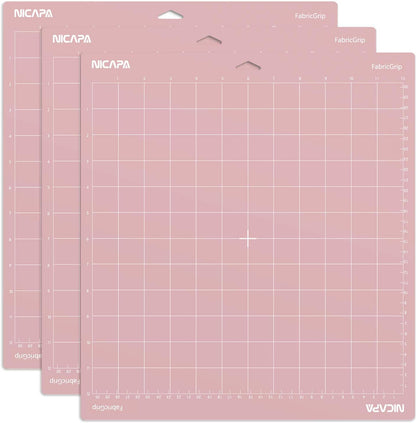 Replacement Cutting Mat(12x12 inch）for Cricut Maker /3/Explore 3/Air /2/One (6pack-3xStandard、Light、Strong、Fabric) Adhesive&Sticky Non-Slip Flexible Square Gridded Cut Mats Set