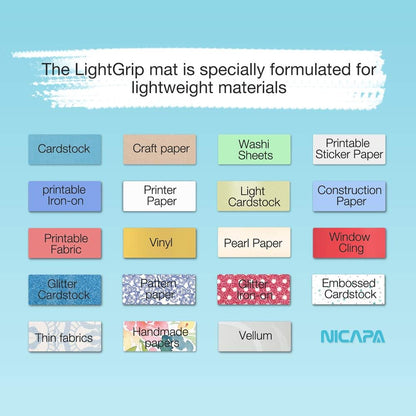 Replacement Cutting Mat(12x12 inch）for Cricut Maker /3/Explore 3/Air /2/One (6pack-3xStandard、Light、Strong、Fabric) Adhesive&Sticky Non-Slip Flexible Square Gridded Cut Mats Set