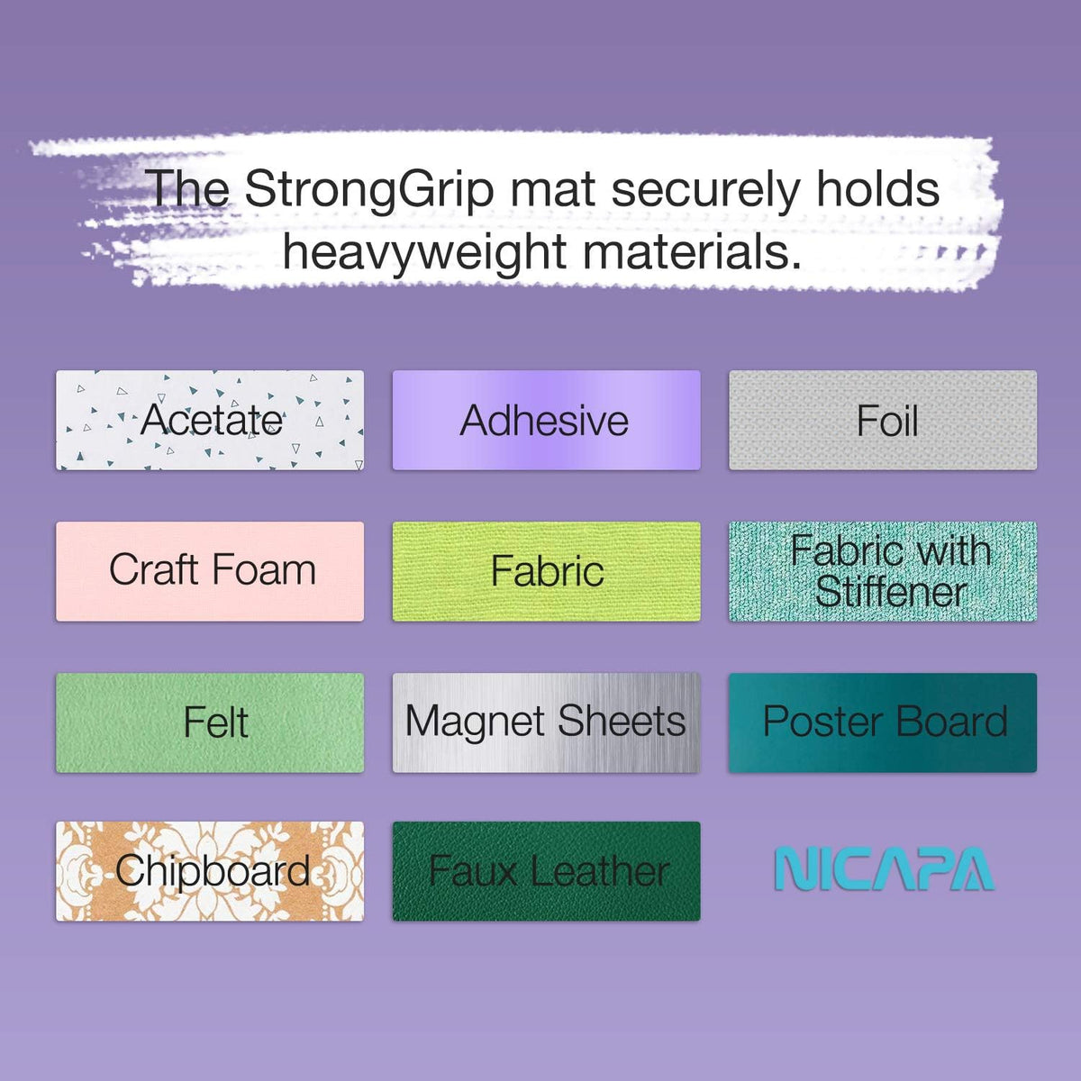 Replacement Cutting Mat(12x12 inch）for Cricut Maker /3/Explore 3/Air /2/One (6pack-3xStandard、Light、Strong、Fabric) Adhesive&Sticky Non-Slip Flexible Square Gridded Cut Mats Set