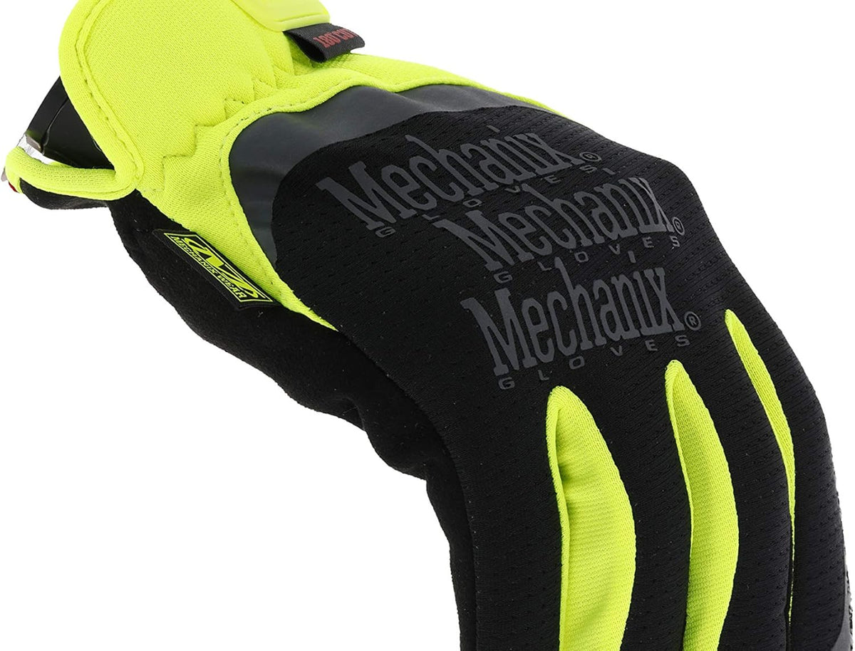 FastFit E5 Work Gloves XX-Large Black/Fluorescent Yellow | High-Dexterity E5 Design with Breathable Synthetic Leather, Touchscreen Capable & Machine Washable Convenience