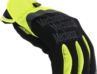 FastFit E5 Work Gloves XX-Large Black/Fluorescent Yellow | High-Dexterity E5 Design with Breathable Synthetic Leather, Touchscreen Capable & Machine Washable Convenience