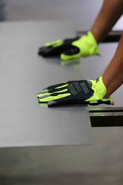 FastFit E5 Work Gloves XX-Large Black/Fluorescent Yellow | High-Dexterity E5 Design with Breathable Synthetic Leather, Touchscreen Capable & Machine Washable Convenience