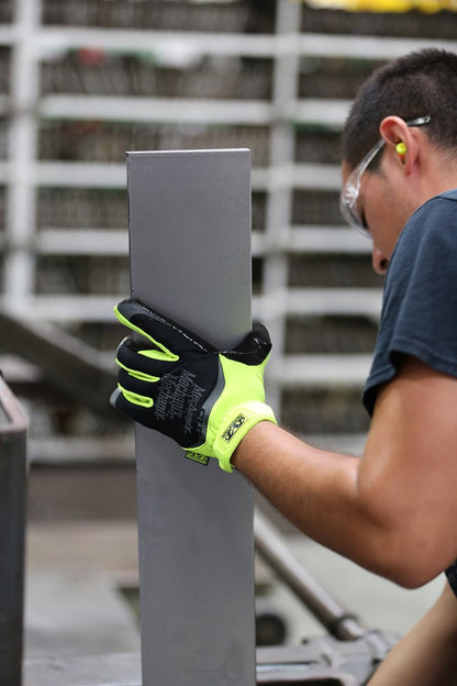 FastFit E5 Work Gloves XX-Large Black/Fluorescent Yellow | High-Dexterity E5 Design with Breathable Synthetic Leather, Touchscreen Capable & Machine Washable Convenience