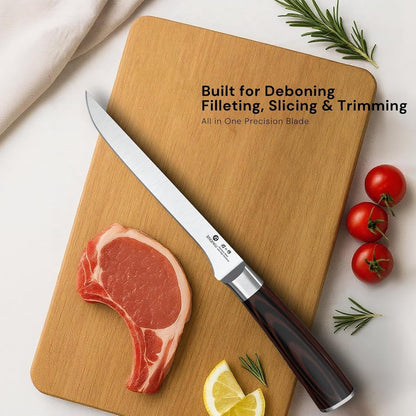 3 Piece Knife Set, Professional Japanese High Carbon Stainless Steel Chef Knife, Ultra Sharp Kitchen Knives Set with Ergonomic Pakkawood Handle, Ideal Gift for Mom