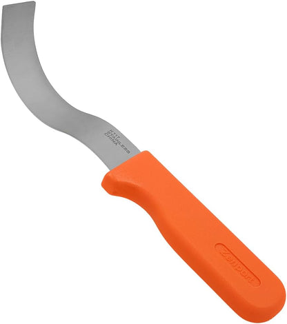 K117 Row Crop Harvest Knife, Broccoli/Produce, 6-Inch Wavy Stainless Steel Blade , Orange