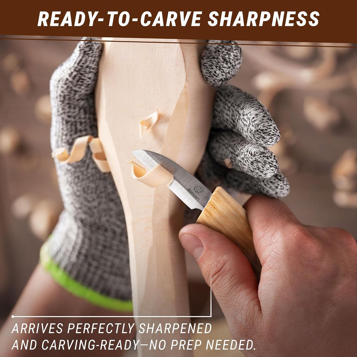 Whittling Knife C2 6.5" - Wood Chip Carving Knife for General Purpose - Detail Whittling Knives Carbon Steel - Wood Carving Tools for Beginners