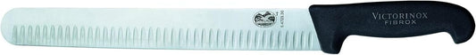 X5 Edge Slicing/Carving 5.4723.30 Granton Slicer Knife with Fibrox Handle 12", Black