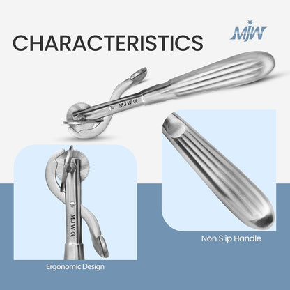 Finger Ring Cutter with 2 Replacement Blades - Stainless Steel Emergency Jewelry Cutting Tool Ideal First Aid instrument, EMT Ring Remover Tool with Finger Protection