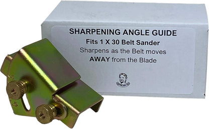 Knife Sharpening Angle Guide for 1 x 30 Sander - Sharpen as belt moves AWAY from blade