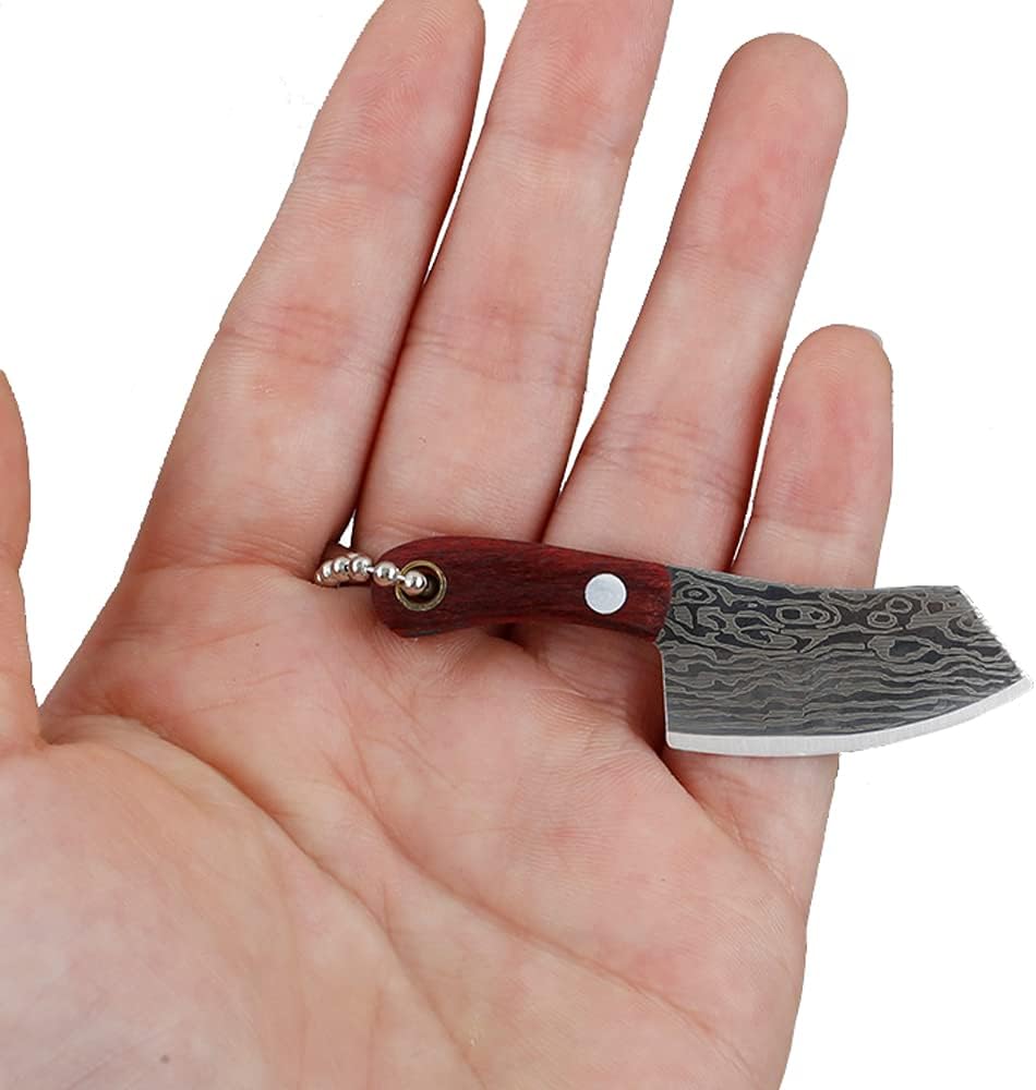2pcs Stainless Steel Portable Chef Knife Mini Pocket Knife Small Knife Tiny Thumb Multitool Box Cutter Tools