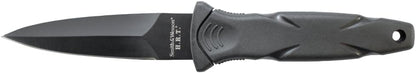 SWHRT3BF 7.5in High Carbon S.S. Full Tang Fixed Blade Knife with 3.5in False Edge Blade and TPR Handle for Outdoor, Tactical, Survival and EDC