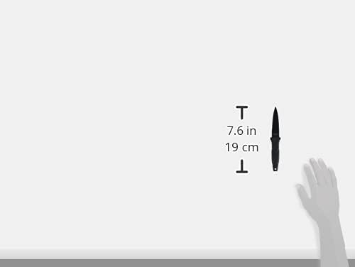 SWHRT3BF 7.5in High Carbon S.S. Full Tang Fixed Blade Knife with 3.5in False Edge Blade and TPR Handle for Outdoor, Tactical, Survival and EDC