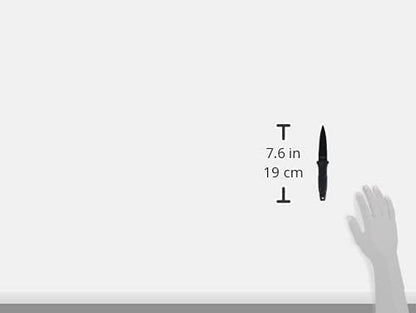 SWHRT3BF 7.5in High Carbon S.S. Full Tang Fixed Blade Knife with 3.5in False Edge Blade and TPR Handle for Outdoor, Tactical, Survival and EDC