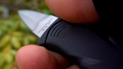 SWHRT3BF 7.5in High Carbon S.S. Full Tang Fixed Blade Knife with 3.5in False Edge Blade and TPR Handle for Outdoor, Tactical, Survival and EDC