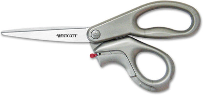EZ-Open Scissors and Box Cutters, 8", Grey, Model: 13227