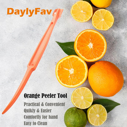 3 Pack Orange Peeler Tool Plastic Citrus Peeler for Lemon Mandarin Fruit