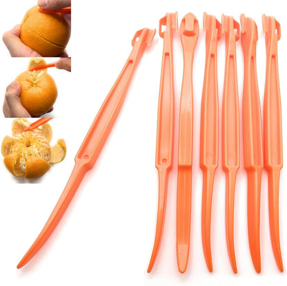 3 Pack Orange Peeler Tool Plastic Citrus Peeler for Lemon Mandarin Fruit