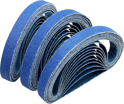 1/2 x 12 Inch Replacement Sharpening Belt for Work Sharp, 30Pcs 240 Medium Grit Knife Sharpener Sanding Belts Kit for Official Work Sharp (WSKTS & WSKTS-KT/Mk.1 & Mk.2) Knife & Tool Sharpener