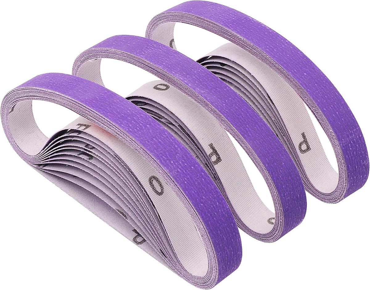 1/2 x 12 Inch Replacement Sharpening Belt for Work Sharp, 30Pcs 240 Medium Grit Knife Sharpener Sanding Belts Kit for Official Work Sharp (WSKTS & WSKTS-KT/Mk.1 & Mk.2) Knife & Tool Sharpener