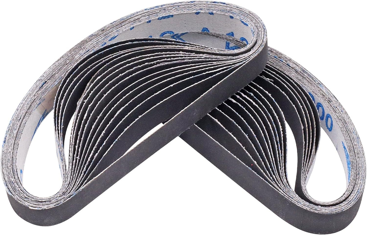 1/2 x 12 Inch Replacement Sharpening Belt for Work Sharp, 30Pcs 240 Medium Grit Knife Sharpener Sanding Belts Kit for Official Work Sharp (WSKTS & WSKTS-KT/Mk.1 & Mk.2) Knife & Tool Sharpener