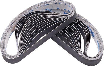 1/2 x 12 Inch Replacement Sharpening Belt for Work Sharp, 30Pcs 240 Medium Grit Knife Sharpener Sanding Belts Kit for Official Work Sharp (WSKTS & WSKTS-KT/Mk.1 & Mk.2) Knife & Tool Sharpener
