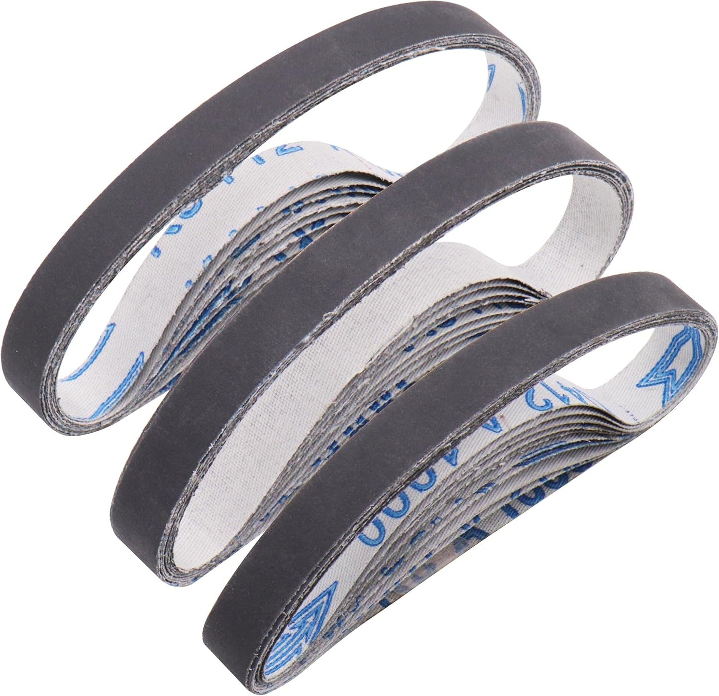 1/2 x 12 Inch Replacement Sharpening Belt for Work Sharp, 30Pcs 240 Medium Grit Knife Sharpener Sanding Belts Kit for Official Work Sharp (WSKTS & WSKTS-KT/Mk.1 & Mk.2) Knife & Tool Sharpener