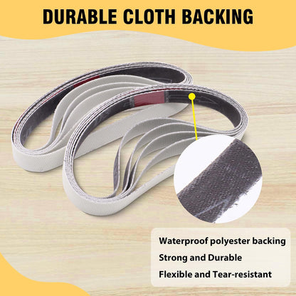 1/2 x 12 Inch Replacement Sharpening Belt for Work Sharp, 30Pcs 240 Medium Grit Knife Sharpener Sanding Belts Kit for Official Work Sharp (WSKTS & WSKTS-KT/Mk.1 & Mk.2) Knife & Tool Sharpener