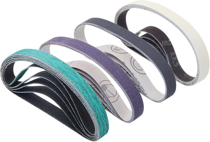 1/2 x 12 Inch Replacement Sharpening Belt for Work Sharp, 30Pcs 240 Medium Grit Knife Sharpener Sanding Belts Kit for Official Work Sharp (WSKTS & WSKTS-KT/Mk.1 & Mk.2) Knife & Tool Sharpener