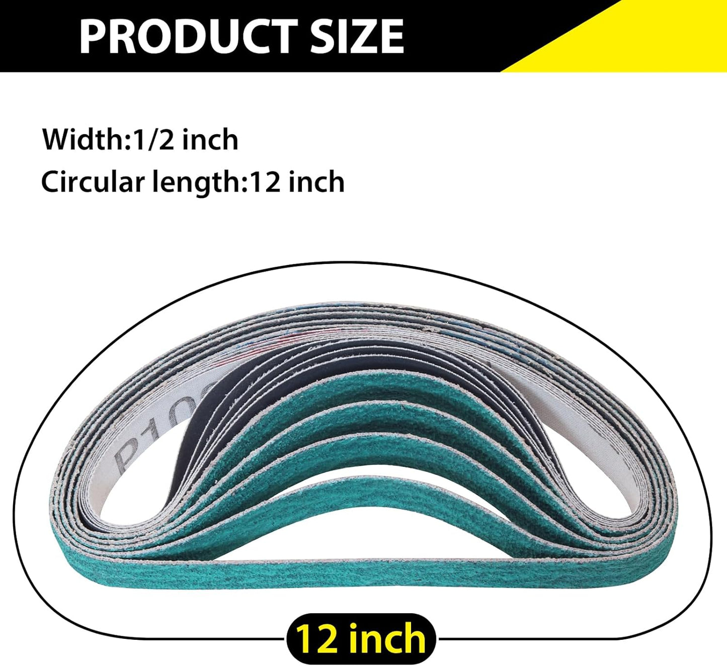 1/2 x 12 Inch Replacement Sharpening Belt for Work Sharp, 30Pcs 240 Medium Grit Knife Sharpener Sanding Belts Kit for Official Work Sharp (WSKTS & WSKTS-KT/Mk.1 & Mk.2) Knife & Tool Sharpener