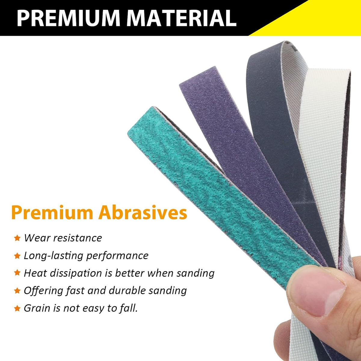1/2 x 12 Inch Replacement Sharpening Belt for Work Sharp, 30Pcs 240 Medium Grit Knife Sharpener Sanding Belts Kit for Official Work Sharp (WSKTS & WSKTS-KT/Mk.1 & Mk.2) Knife & Tool Sharpener