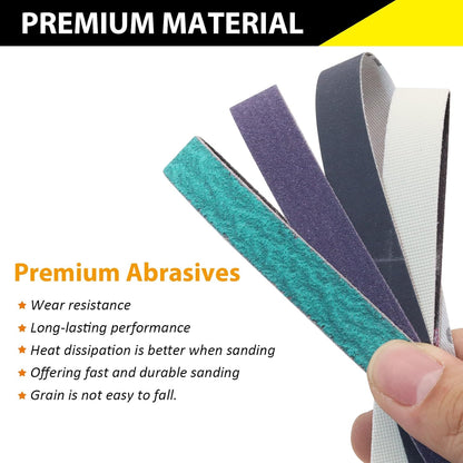 1/2 x 12 Inch Replacement Sharpening Belt for Work Sharp, 30Pcs 240 Medium Grit Knife Sharpener Sanding Belts Kit for Official Work Sharp (WSKTS & WSKTS-KT/Mk.1 & Mk.2) Knife & Tool Sharpener