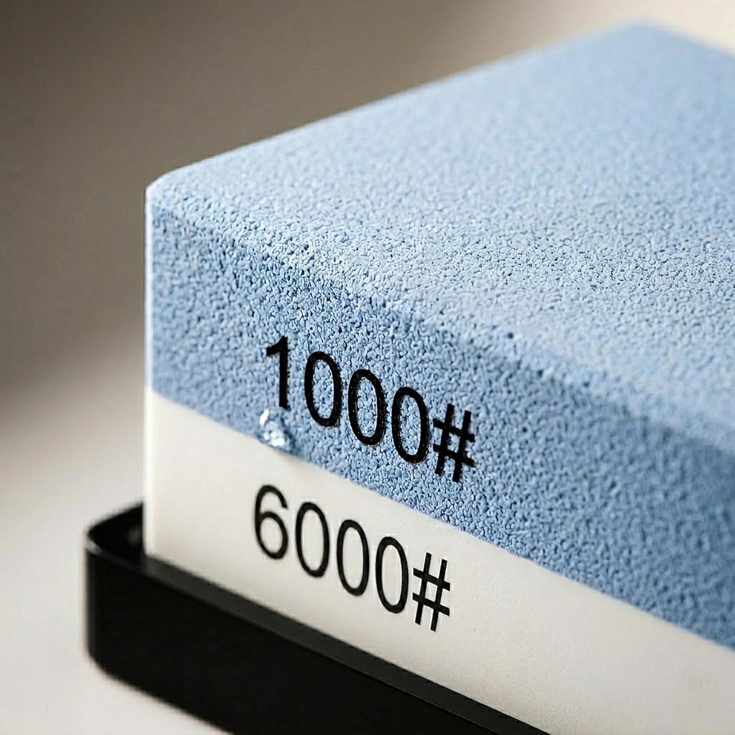 2 Non-Slip Rubber Bases Whetstone Knife Sharpener, 1000/6000 Grit Dual-Sided Waterstone, Corundum Sharpening Stone