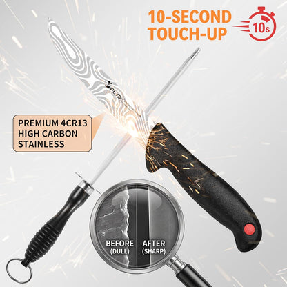 Plys 7-Piece Butcher Knife Set for Meat Processing, BBQ Boning Chicken Tool | Suitable for Chicken, Beef, and Pork, Comfortable Anti-slip Handle, Beginner Home Kitchen Use.