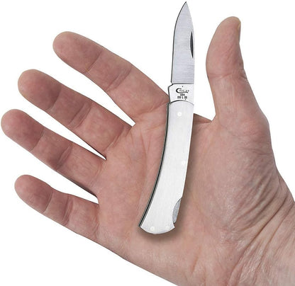 Case Cutlery 00253 Lightweight Mini Blackhorn Pocket Knife with Stainless Steel Blade, Black Synthetic