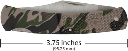 Case Cutlery 00253 Lightweight Mini Blackhorn Pocket Knife with Stainless Steel Blade, Black Synthetic