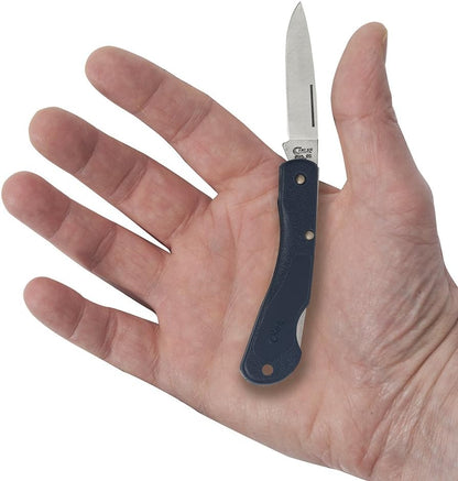 Case Cutlery 00253 Lightweight Mini Blackhorn Pocket Knife with Stainless Steel Blade, Black Synthetic