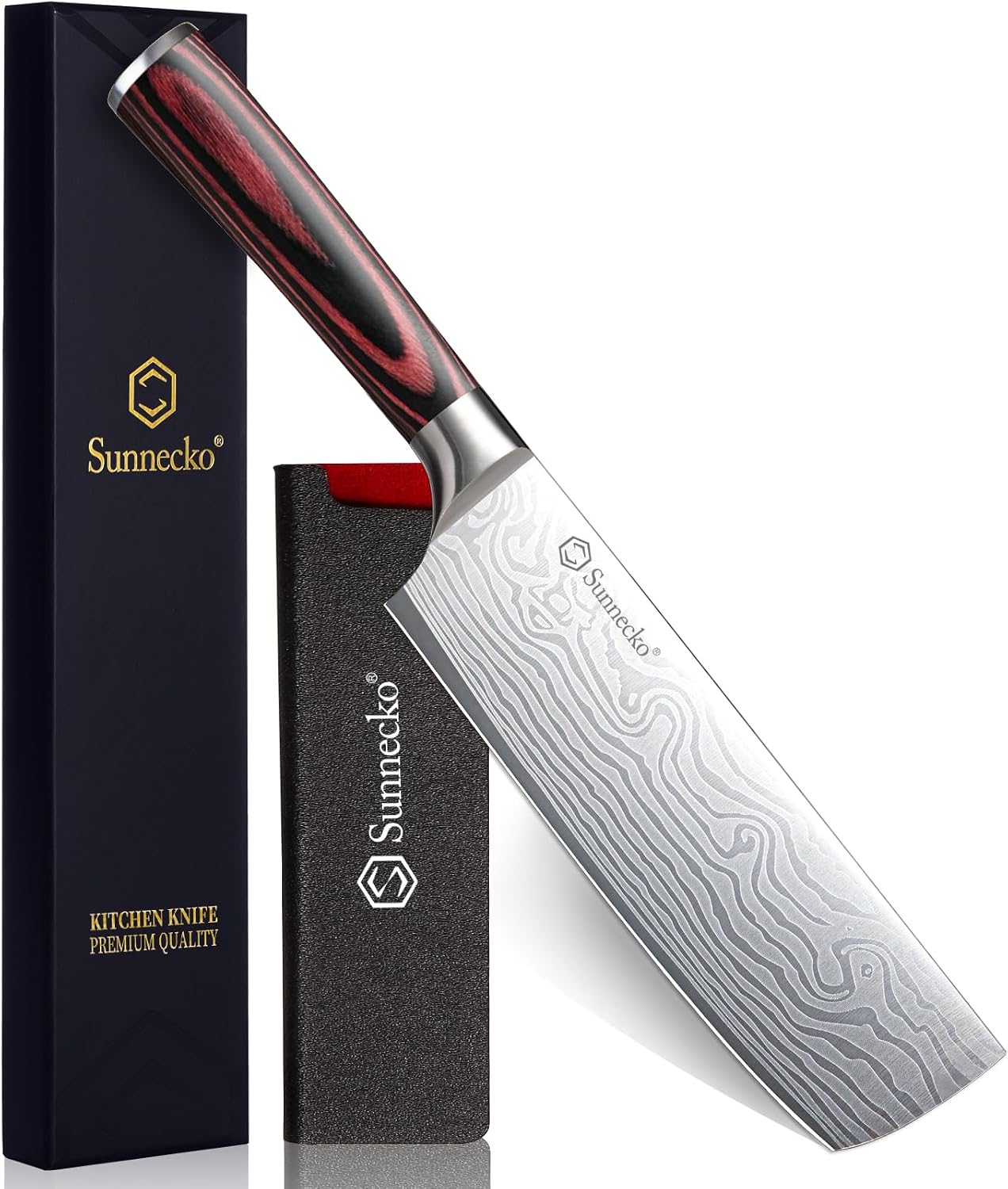 8 Inch Bread Knife - High Carbon German Steel Serrated Bread Knife for Homemade Sourdough & Crusty Loaves, Ultra Sharp Kitchen Knife with Sheath, Professional Cake Slicer Gift for Mom and Dad