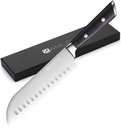 Brisket Knife - Ultimate 12-inch Carving Knives, Slicing Knives with Granton Edge Designed for Briskets, Roasts, Meat, BBQ, etc. (Slicing Knive 12")