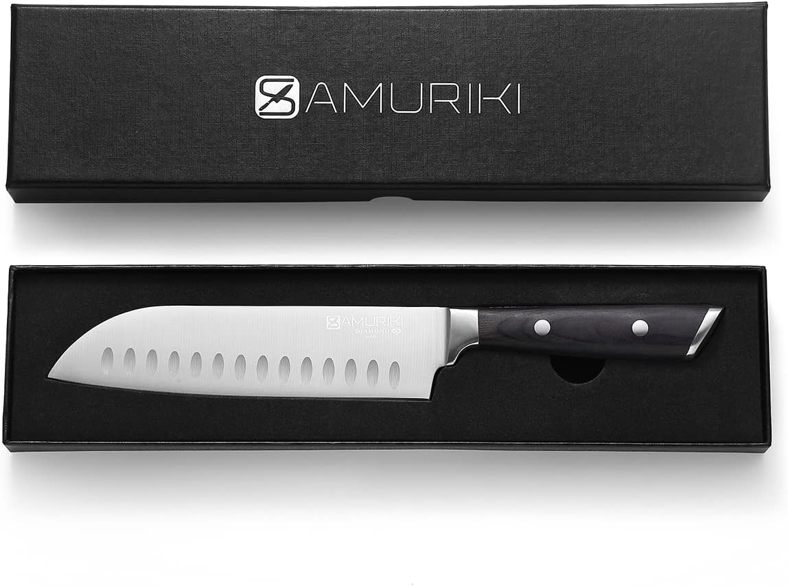 Brisket Knife - Ultimate 12-inch Carving Knives, Slicing Knives with Granton Edge Designed for Briskets, Roasts, Meat, BBQ, etc. (Slicing Knive 12")