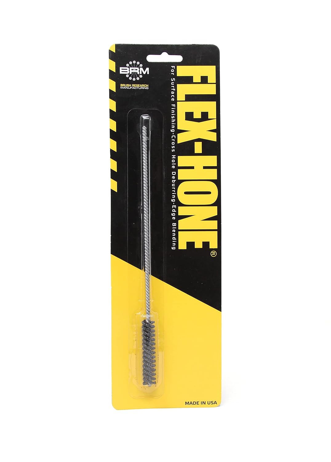 Brush Research BC14M240Z25 Flex-Hone®, 0.551" (14mm) Diameter, 240 Grit, Zirconia Alumina #1525, for Low Carbon to Medium Carbon Steels, Stainless Steel and Cast Iron - Colors A