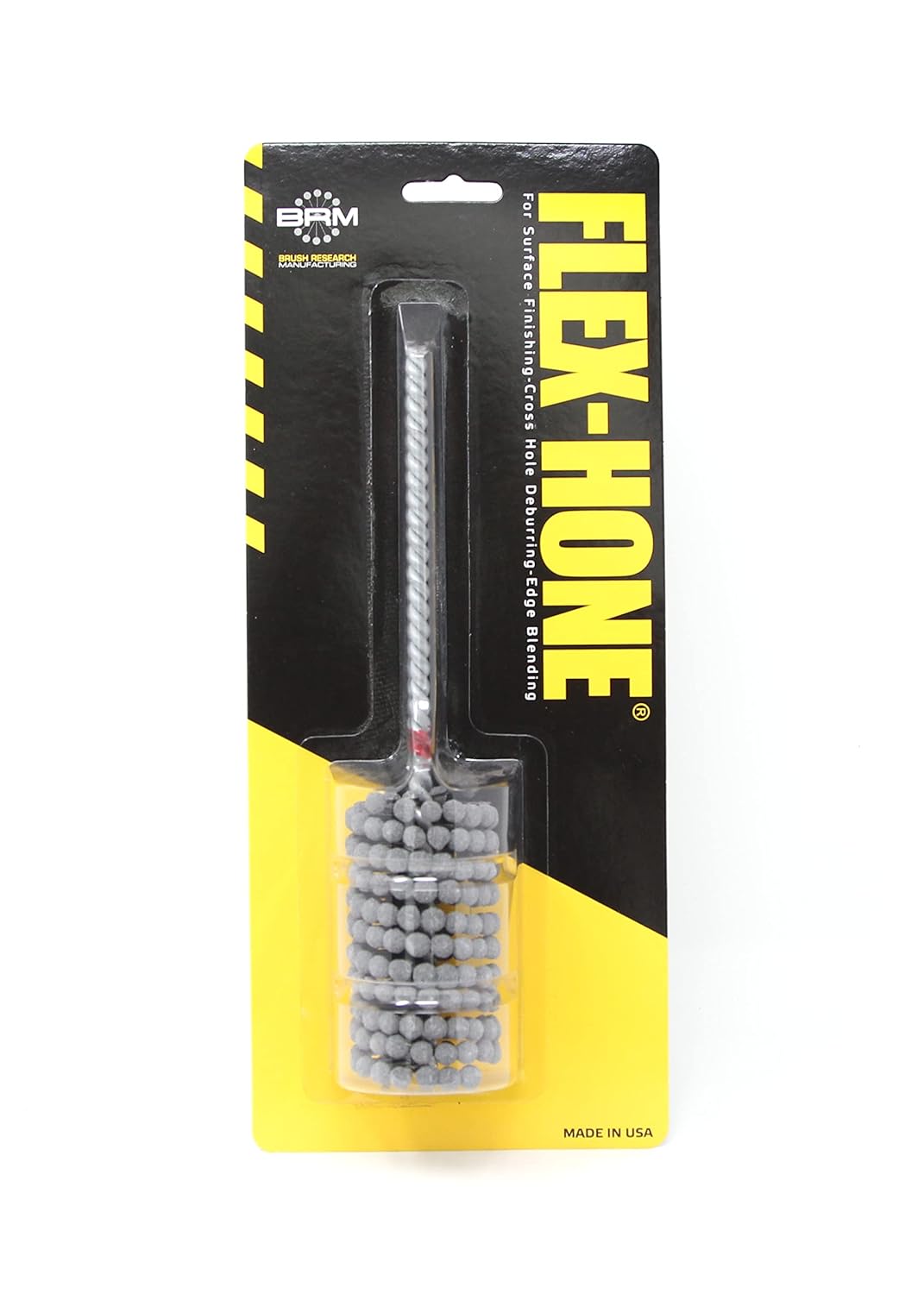 Brush Research BC14M240Z25 Flex-Hone®, 0.551" (14mm) Diameter, 240 Grit, Zirconia Alumina #1525, for Low Carbon to Medium Carbon Steels, Stainless Steel and Cast Iron - Colors A