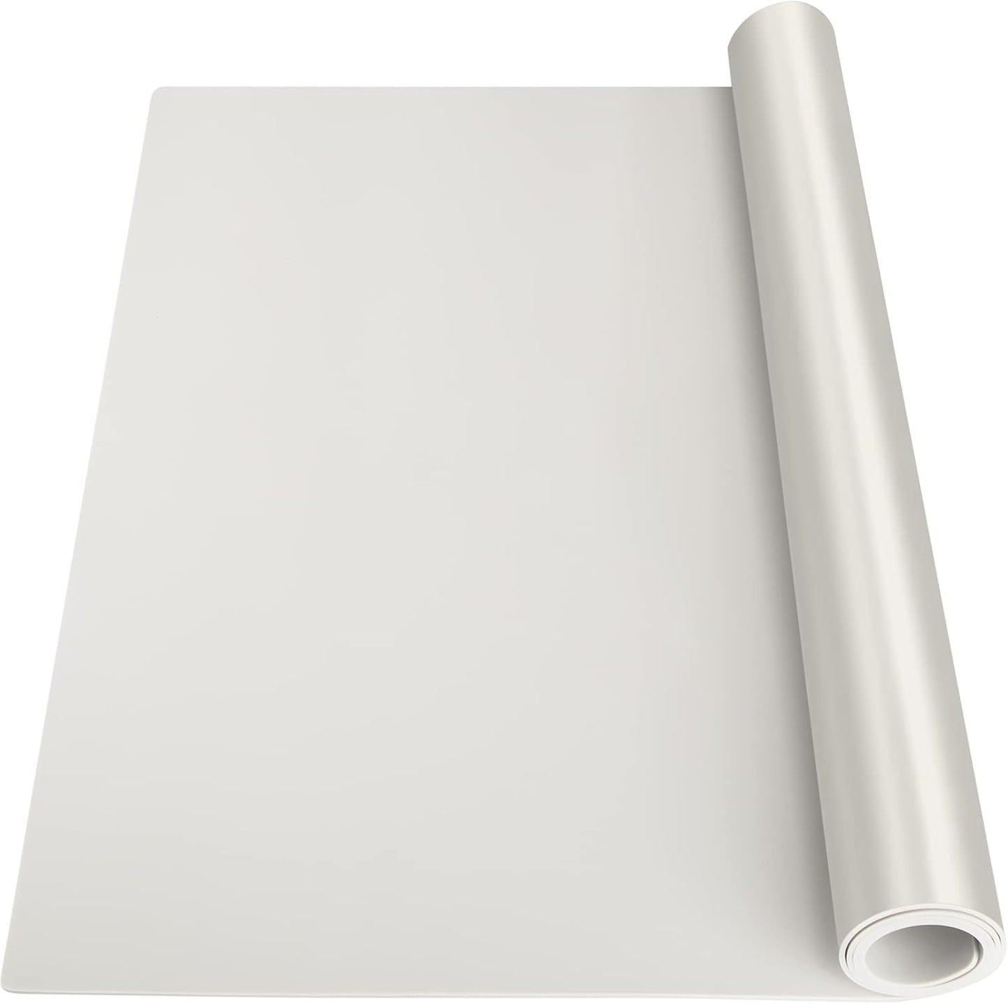 Silicone Mats for Kitchen Counter Thicker Extra Large Heat Resistant Mats Countertop Protector Liners for Bottom of Oven Air Fryer Coffee Maker, 24" x 16" x 2 mm, Translucent