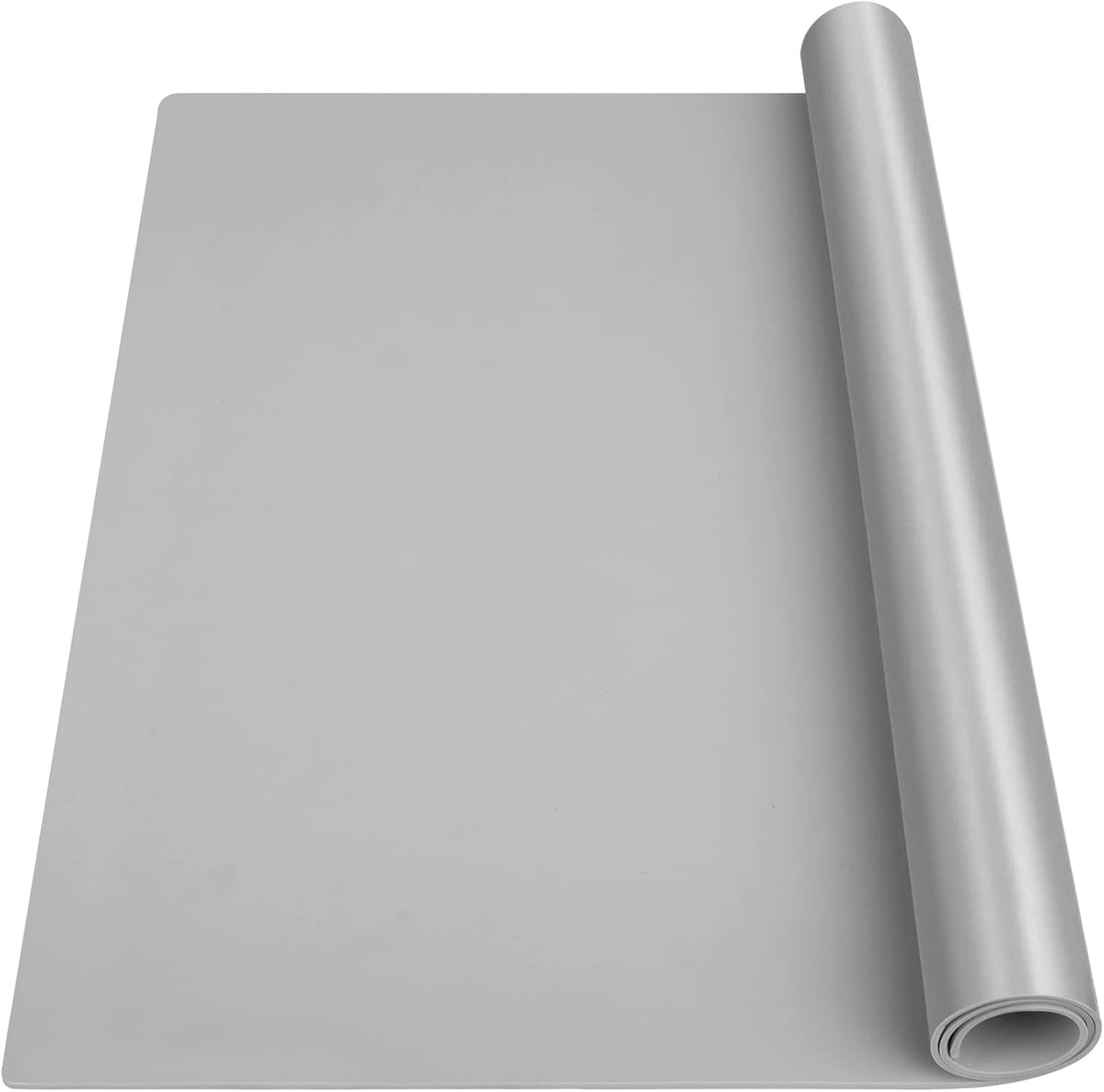 Silicone Mats for Kitchen Counter Thicker Extra Large Heat Resistant Mats Countertop Protector Liners for Bottom of Oven Air Fryer Coffee Maker, 24" x 16" x 2 mm, Translucent