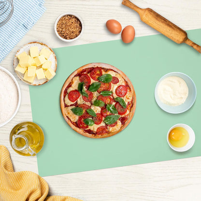 Silicone Mats for Kitchen Counter Thicker Extra Large Heat Resistant Mats Countertop Protector Liners for Bottom of Oven Air Fryer Coffee Maker, 24" x 16" x 2 mm, Translucent