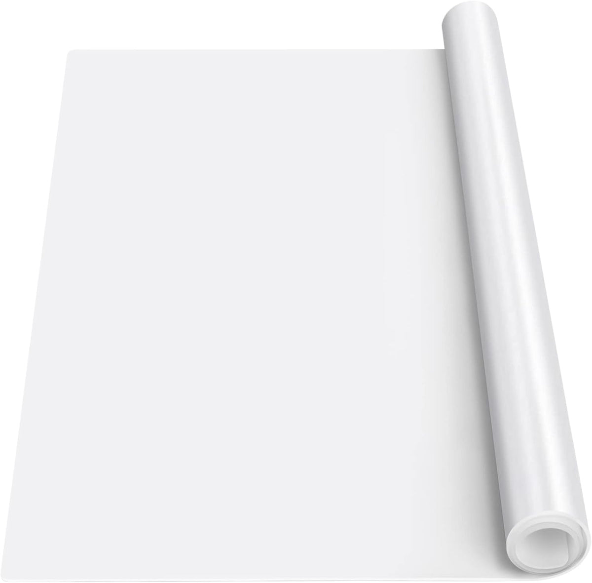 Silicone Mats for Kitchen Counter Thicker Extra Large Heat Resistant Mats Countertop Protector Liners for Bottom of Oven Air Fryer Coffee Maker, 24" x 16" x 2 mm, Translucent