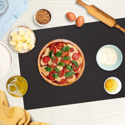Silicone Mats for Kitchen Counter Thicker Extra Large Heat Resistant Mats Countertop Protector Liners for Bottom of Oven Air Fryer Coffee Maker, 24" x 16" x 2 mm, Translucent