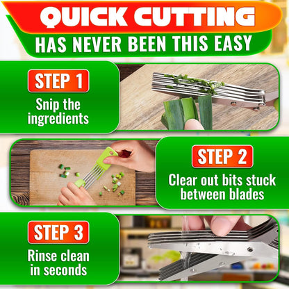Stainless Steel Poultry Shears, Hardened Blades, Safety Lock | Heavy Duty Kitchen Shears for Food with Nutcracker and Fish Descaler; Spring-Loaded to Cut Chicken, Turkey, Meat and Bone