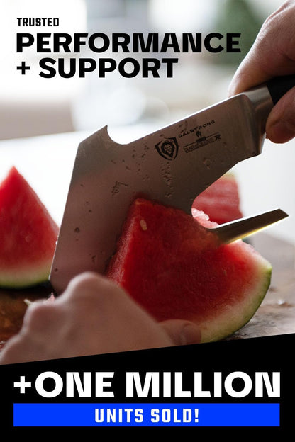 Meat Cleaver Knife Axe - 5"- Gladiator Series- High Carbon Steel-Black Handle - Heavy Duty Giftable BBQ Hatchet - Razor Sharp Kitchen Knife-Sheath Chef Knife-NSF Certified
