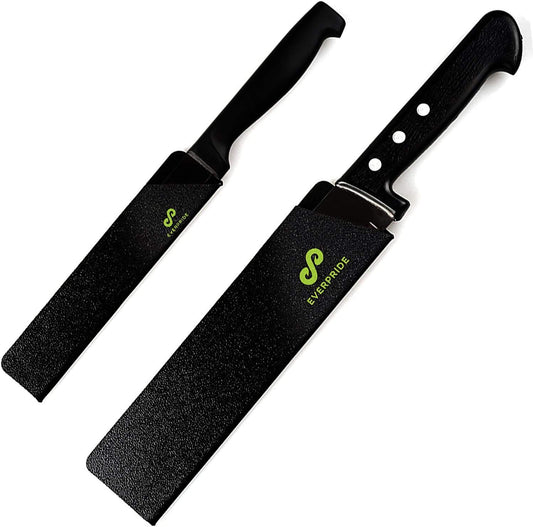 6 Inch & 8 Inch Chef Knife Guard Set (2-Piece Set) Universal Blade Edge Cover Sheaths for Chef and Kitchen Knives – Durable, BPA-Free, Felt Lined, Sturdy ABS Plastic – Knives Not Included